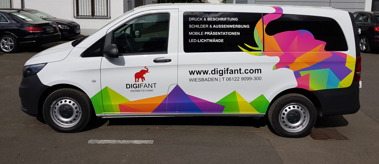 Fahrzeugbeschriftung, DIGIFANT Werbetechnik Wiesbaden