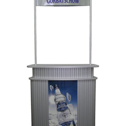 mobile Theke mit Aufsatz