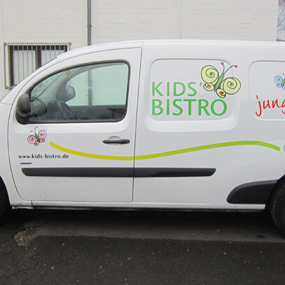 Fahrzeugbeschriftung, Kids Bistro, DIGIFANT Werbetechnik, Wiesbaden