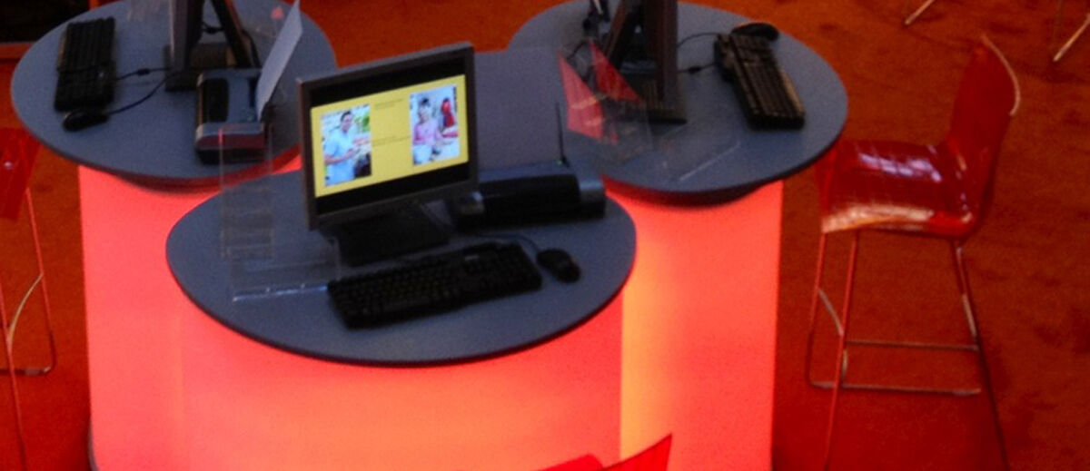 LED Theke, Statistisches Bundesamt, Thekenbau, Isingermerz, Schreinerei, Werkstatt