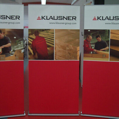 Rollup, Aufsteller, Roll-up, Werbetechnik