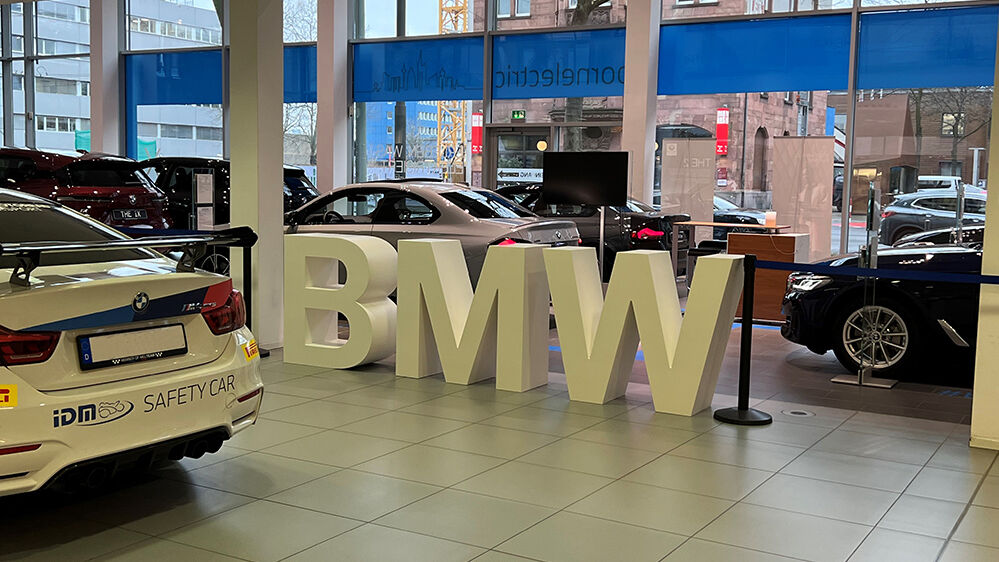 BMW, Mini, Autohaus Wiesbaden, 3D Buchstaben, Werbetechnik, Digifant, Wiesbaden, Sonderbau