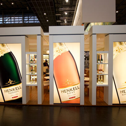 Leuchtwand, Henkell, LED Wand