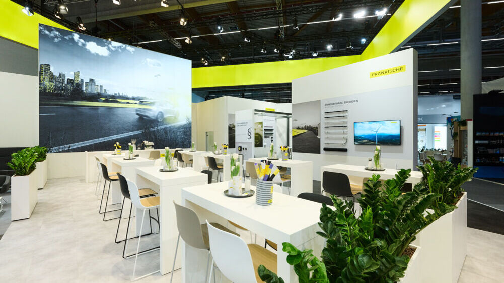 Messestand Fränkische Rohrwerke, Messe Light + Building Frankfurt, Messebau ISINGERMERZ
