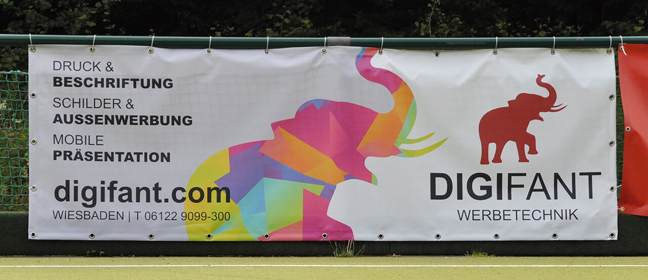 Bandenwerbung WTHC, DIGIFANT Werbetechnik Wiesbaden