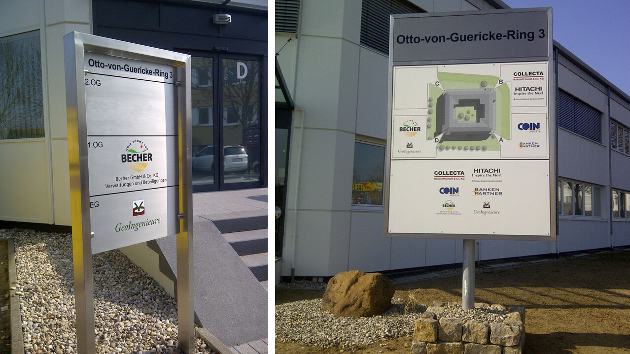 Außenwerbung, Otto-von-Guericke-Ring, Wiesbaden