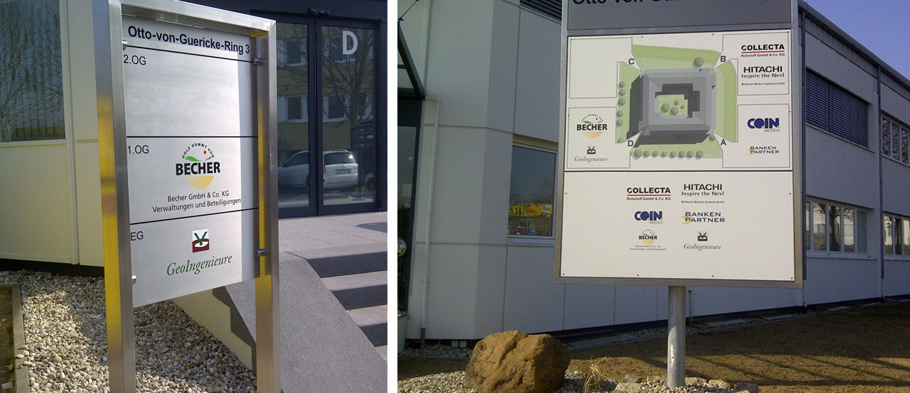 Außenwerbung, Schilder, Beschilderung, DIGIFANT Werbetechnik Wiesbaden