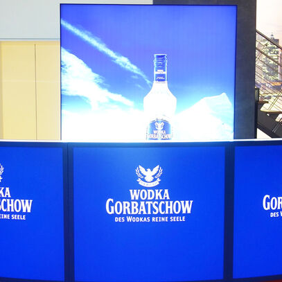 Leuchttheke, LED Theke, LED-Theke, beleuchtete Theke