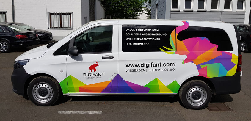 Fahrzeugbeschriftung, DIGIFANT Werbetechnik, Wiesbaden